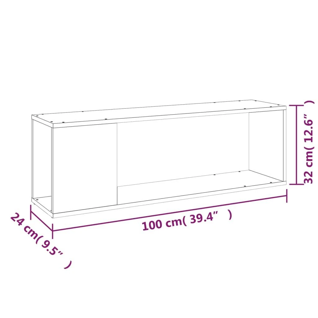 TV staliukas Televizoriaus spintelė, betono, 100x24x32cm, apdirbta mediena