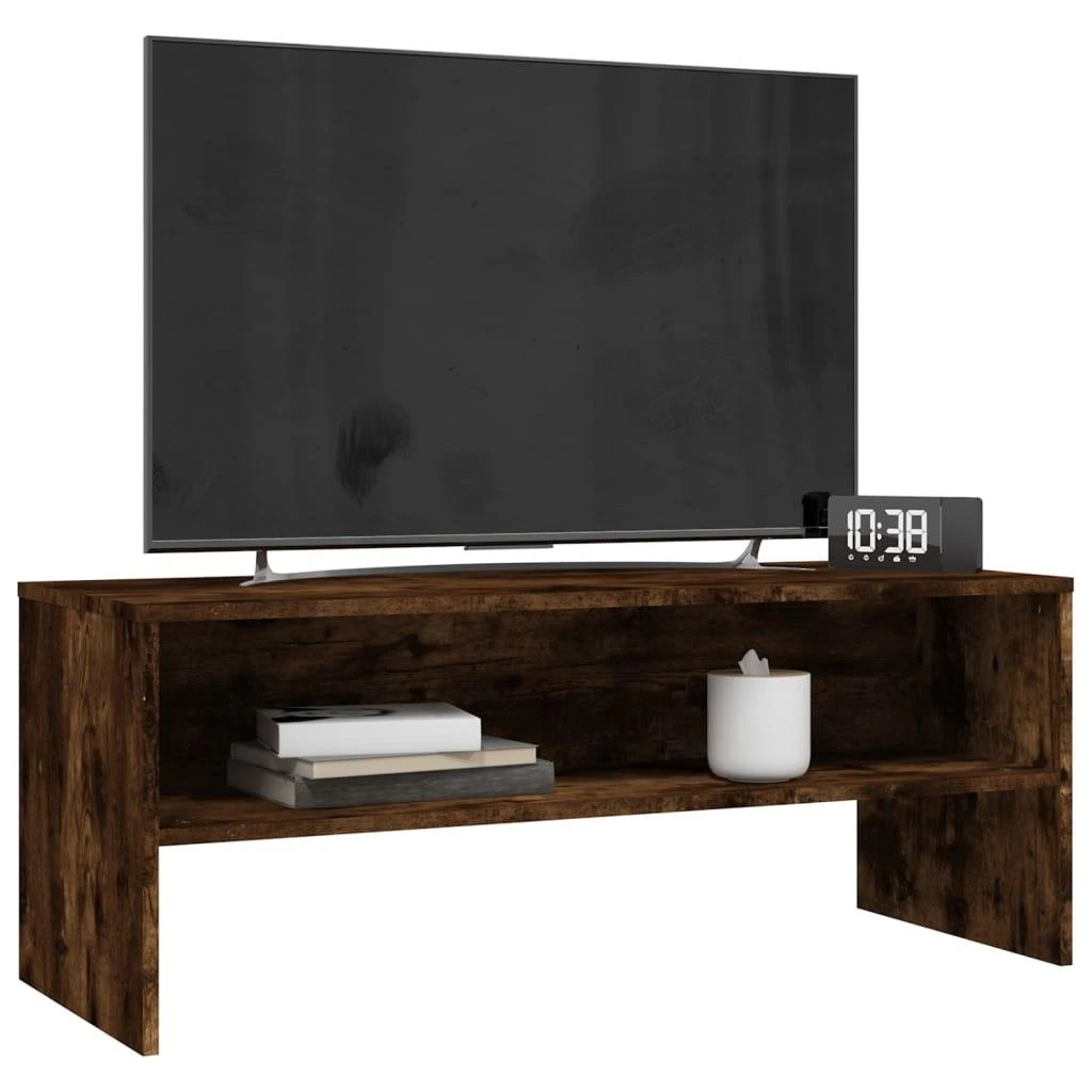 TV staliukas Televizoriaus spintelė, dūminio ąžuolo, 100x40x40cm, mediena