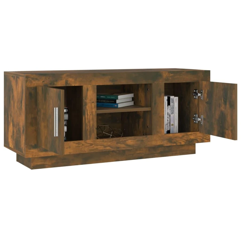 TV staliukas Televizoriaus spintelė, dūminio ąžuolo, 102x35x45cm, mediena