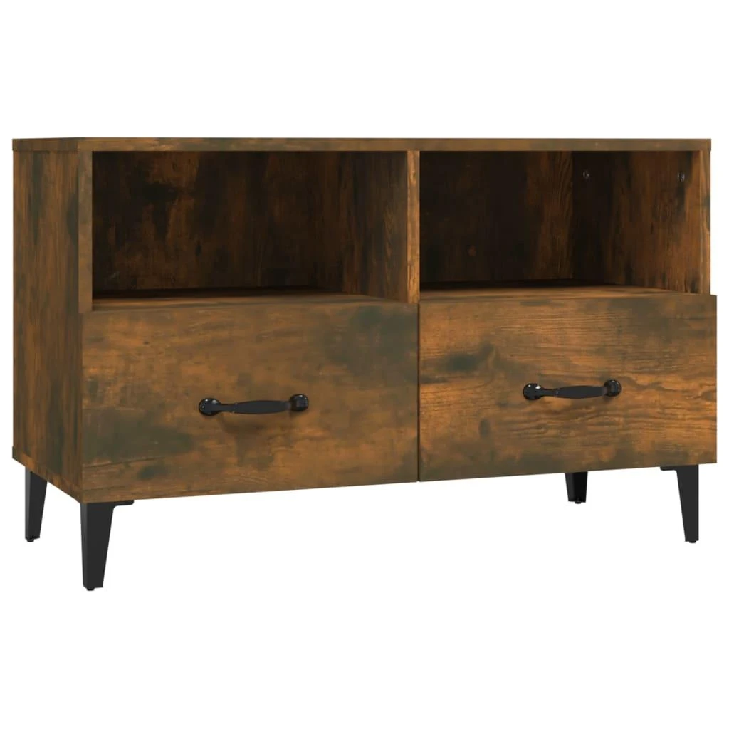 TV staliukas Televizoriaus spintelė, dūminio ąžuolo, 80x36x50cm, mediena