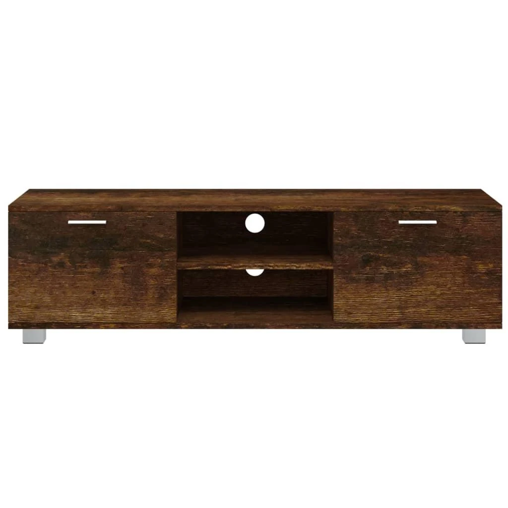 TV staliukas Televizoriaus spintelė, dūminio ąžuolo, 140x40,5x35cm, mediena