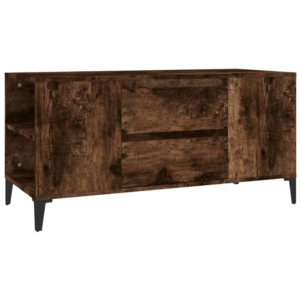 TV staliukas Televizoriaus spintelė, dūminio ąžuolo, 102x44,5x50cm, mediena