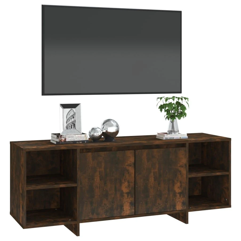 TV staliukas Televizoriaus spintelė, dūminio ąžuolo, 130x35x50cm, MDP