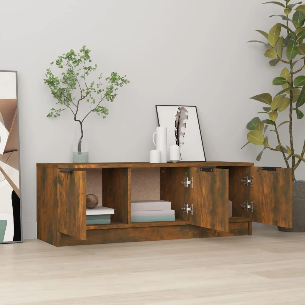TV staliukas Televizoriaus spintelė, dūminio ąžuolo, 102x35x36,5cm, mediena