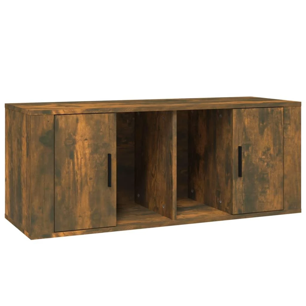 TV staliukas Televizoriaus spintelė, dūminio ąžuolo, 100x35x40cm, mediena