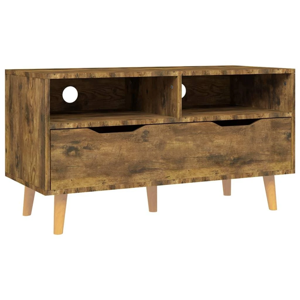 TV staliukas Televizoriaus spintelė, dūminė, 90x40x48,5cm, apdirbta mediena