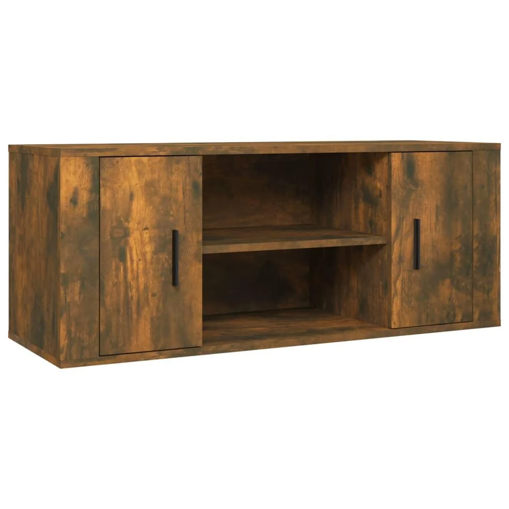 TV staliukas Televizoriaus spintelė, dūminio ąžuolo, 100x35x40cm, mediena