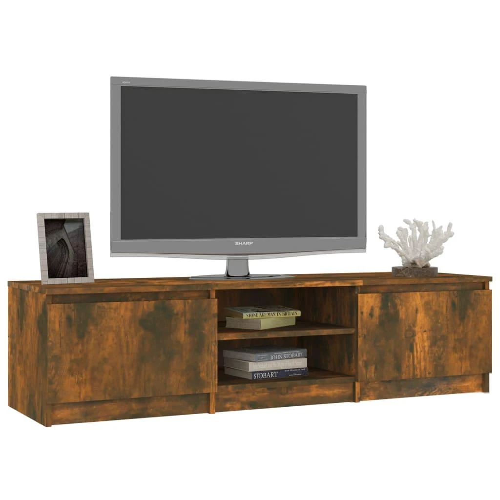 TV staliukas Televizoriaus spintelė, dūminio ąžuolo, 140x40x35,5cm, mediena