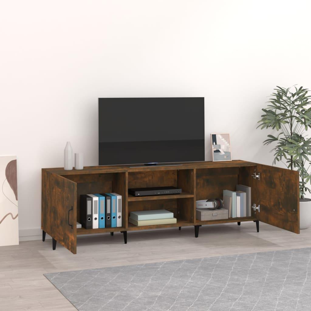 TV staliukas Televizoriaus spintelė, dūminio ąžuolo, 150x30x50cm, mediena