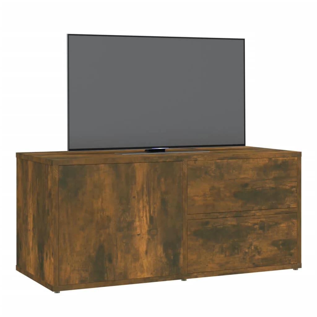 TV staliukas Televizoriaus spintelė, dūminio ąžuolo, 80x34x36cm, mediena