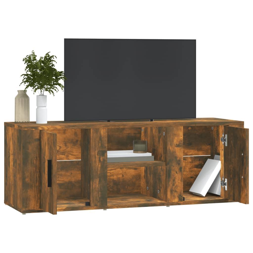 TV staliukas Televizoriaus spintelė, dūminio ąžuolo, 100x31,5x35cm, mediena