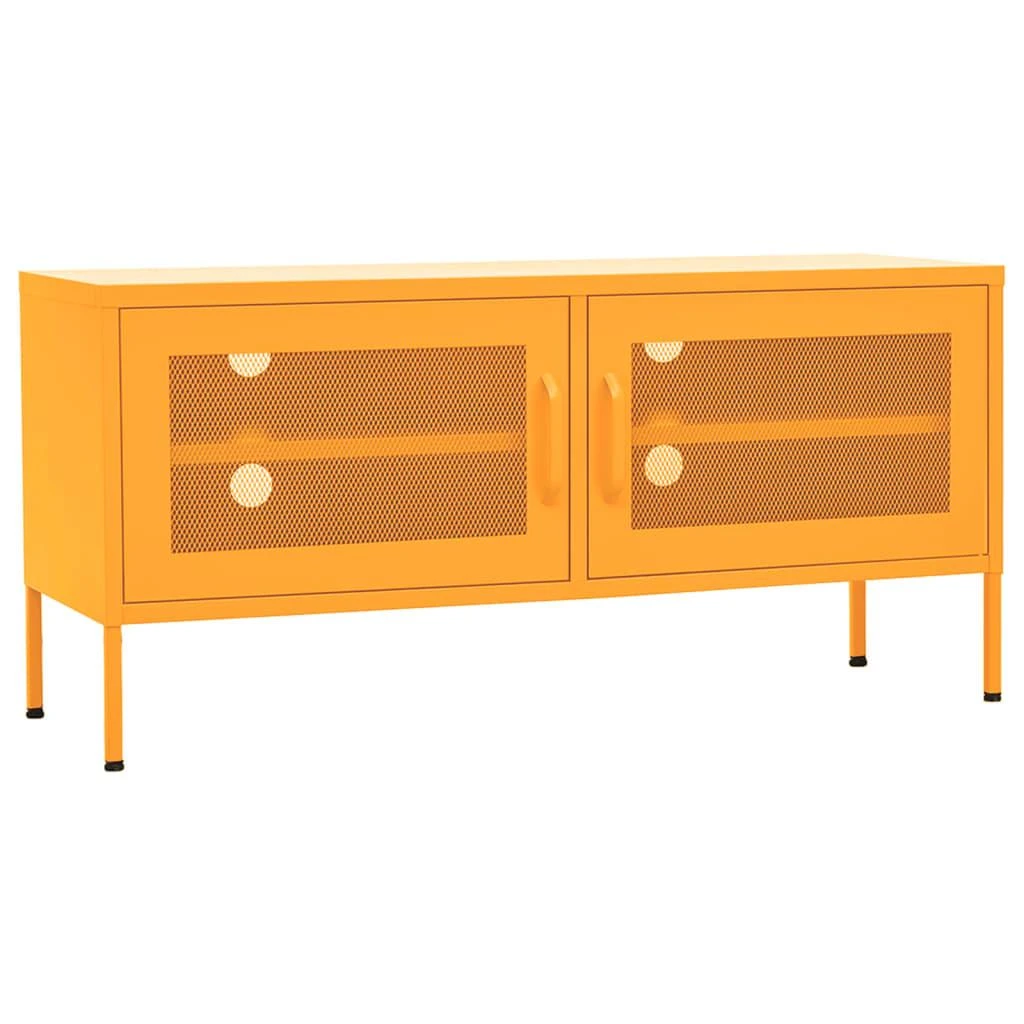 TV staliukas Televizoriaus spintelė, garstyčių geltona, 105x35x50cm, plienas