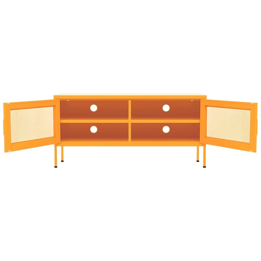 TV staliukas Televizoriaus spintelė, garstyčių geltona, 105x35x50cm, plienas