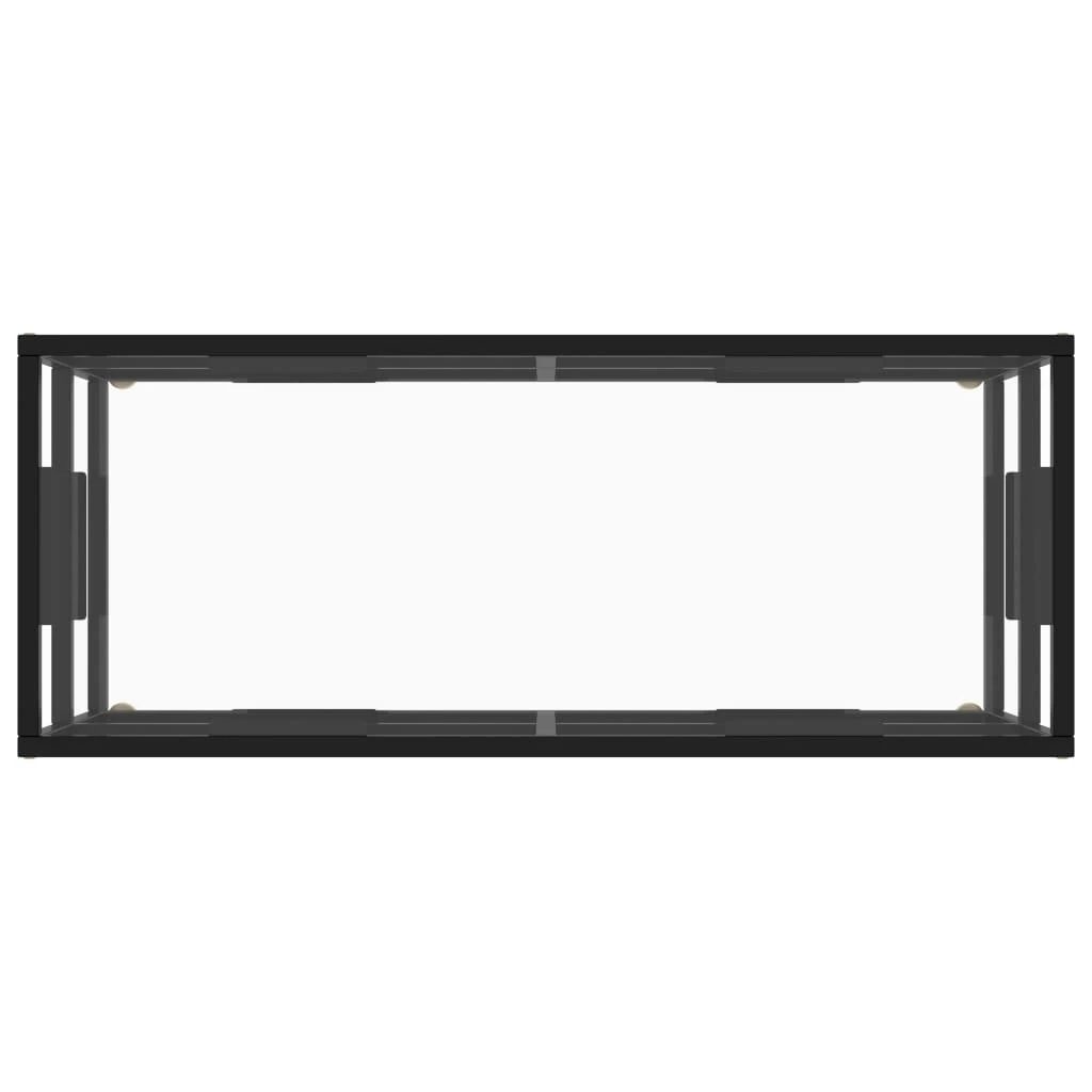 TV staliukas Televizoriaus spintelė, juoda, 100x40x40cm, su grūdintu stiklu