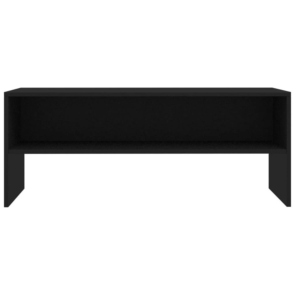 TV staliukas Televizoriaus spintelė, juoda, 100x40x40cm, apdirbta mediena