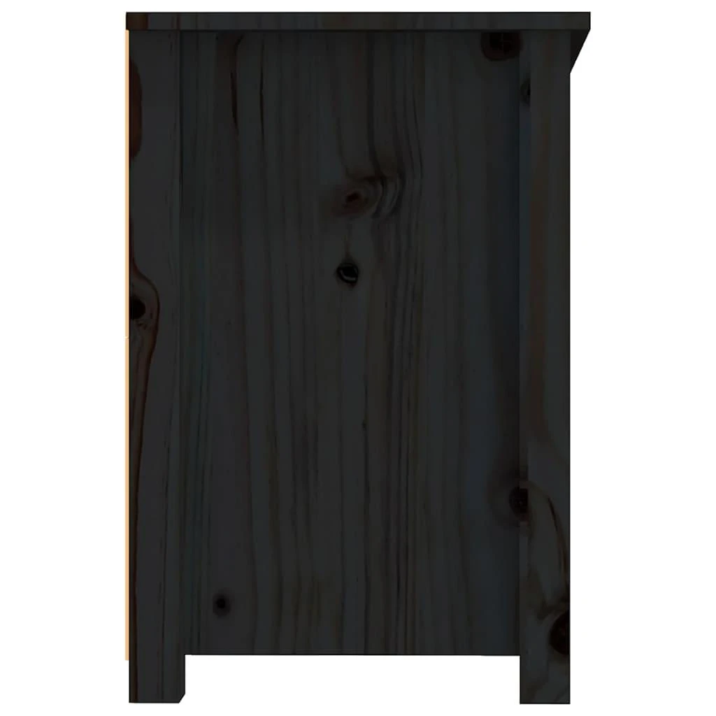 TV staliukas Televizoriaus spintelė, juoda, 114x35x52cm, pušies masyvas