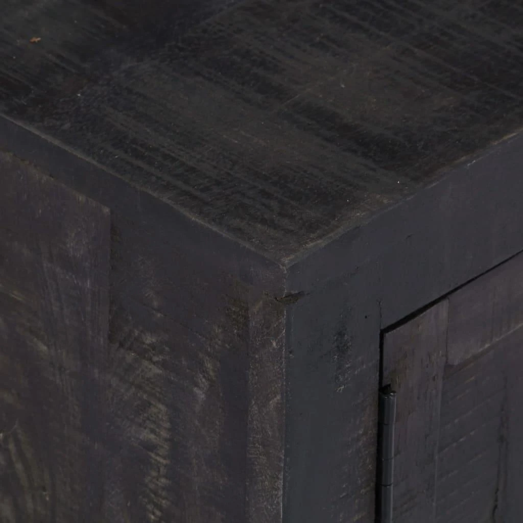 TV staliukas Televizoriaus spintelė, juoda, 118x30x40cm, mango med. masyvas