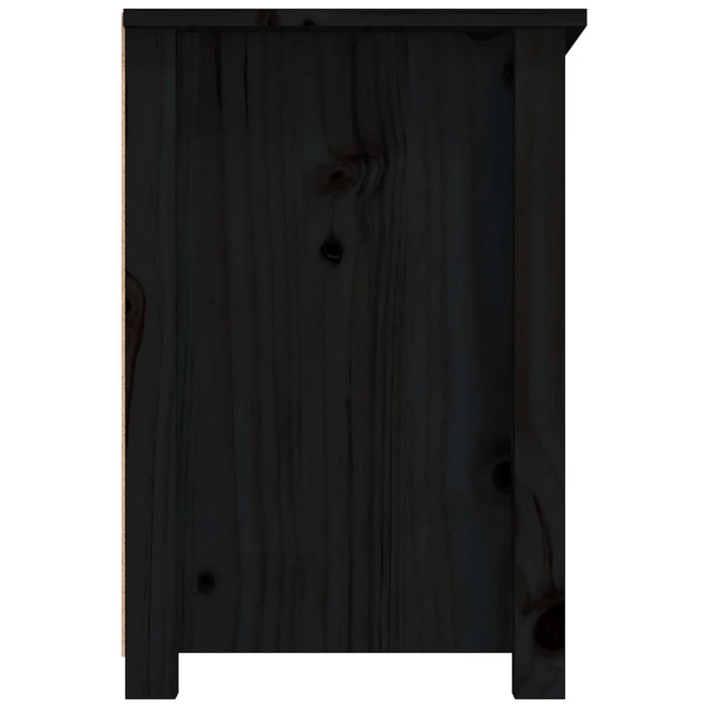 TV staliukas Televizoriaus spintelė, juoda, 79x35x52cm, pušies masyvas