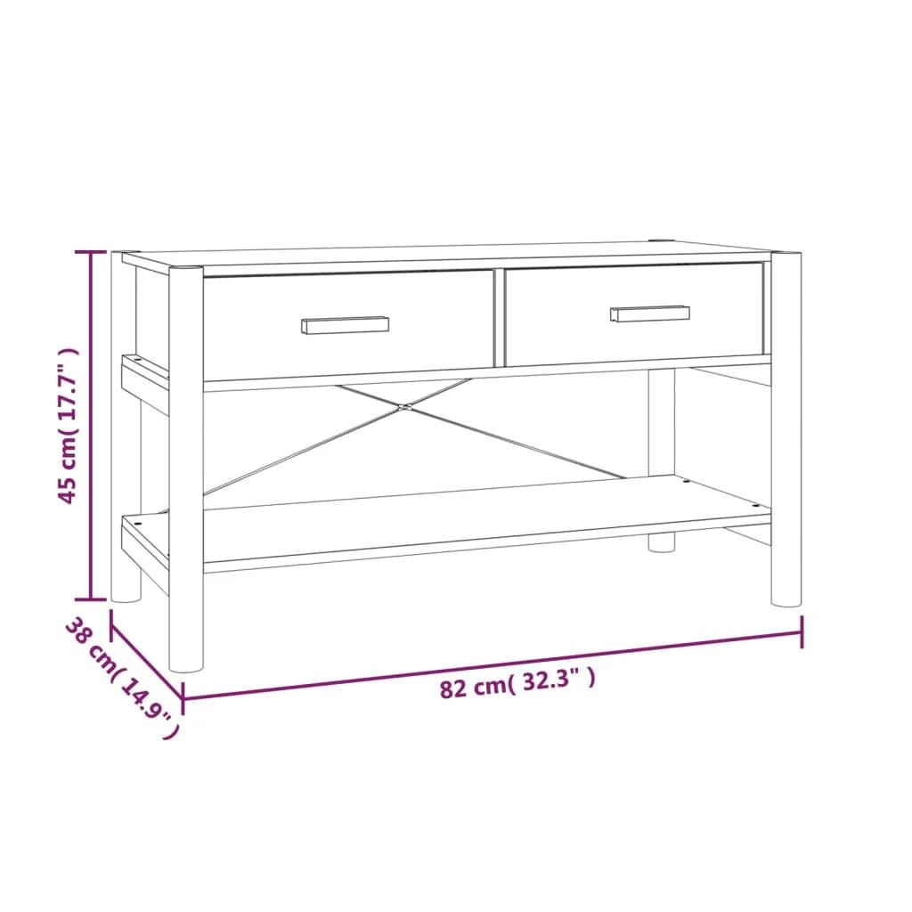 TV staliukas Televizoriaus spintelė, juodos spalvos, 82x38x45cm, mediena