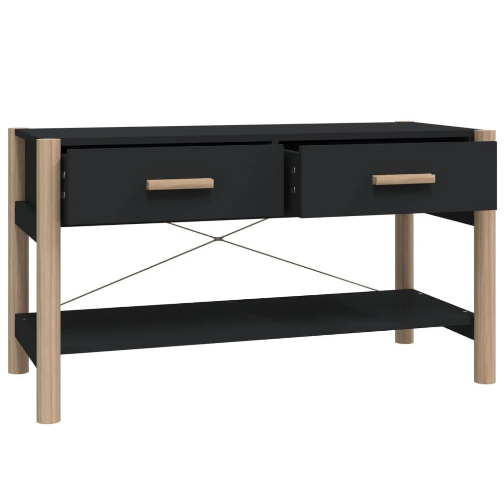 TV staliukas Televizoriaus spintelė, juodos spalvos, 82x38x45cm, mediena