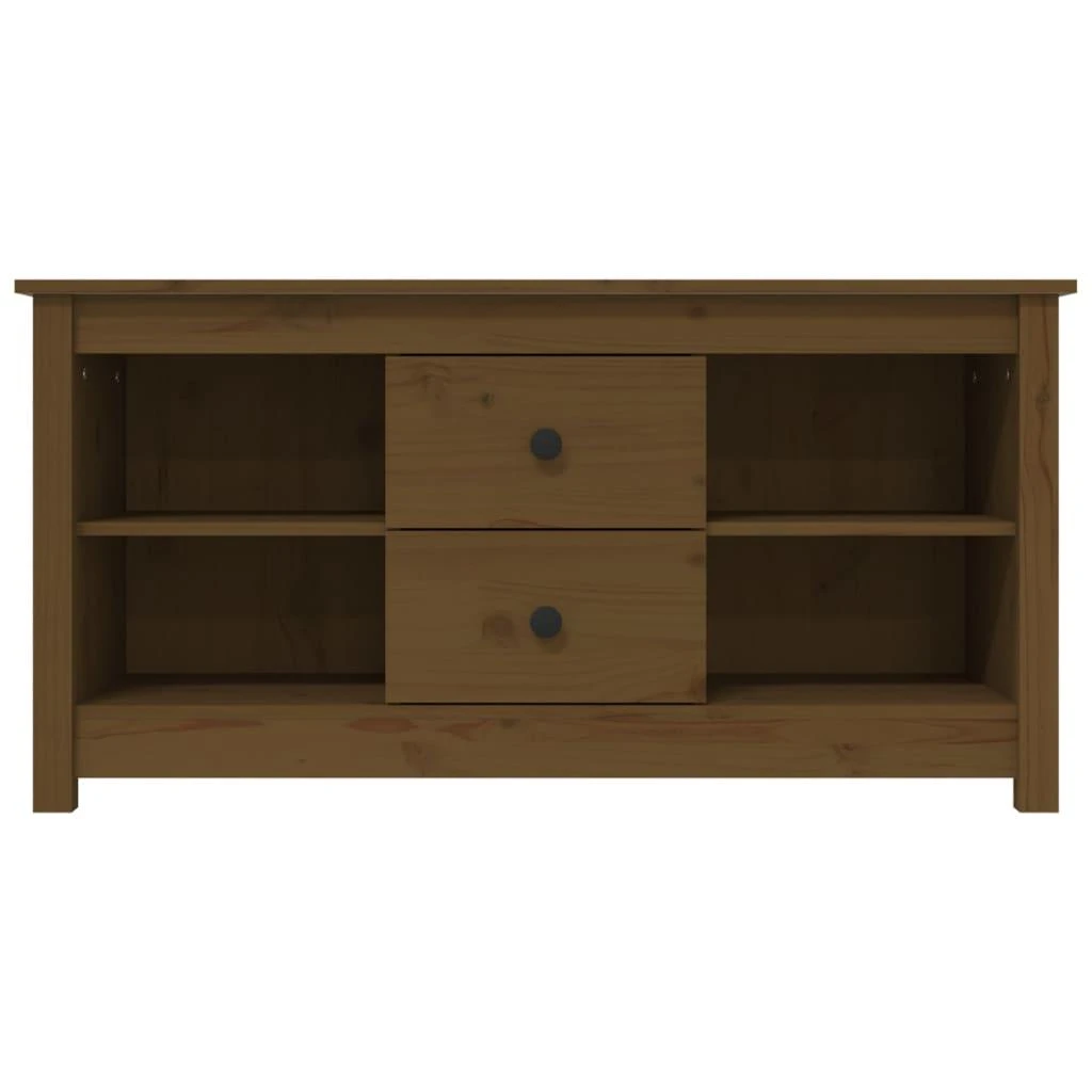 TV staliukas Televizoriaus spintelė, medaus ruda, 103x36,5x52cm, pušis
