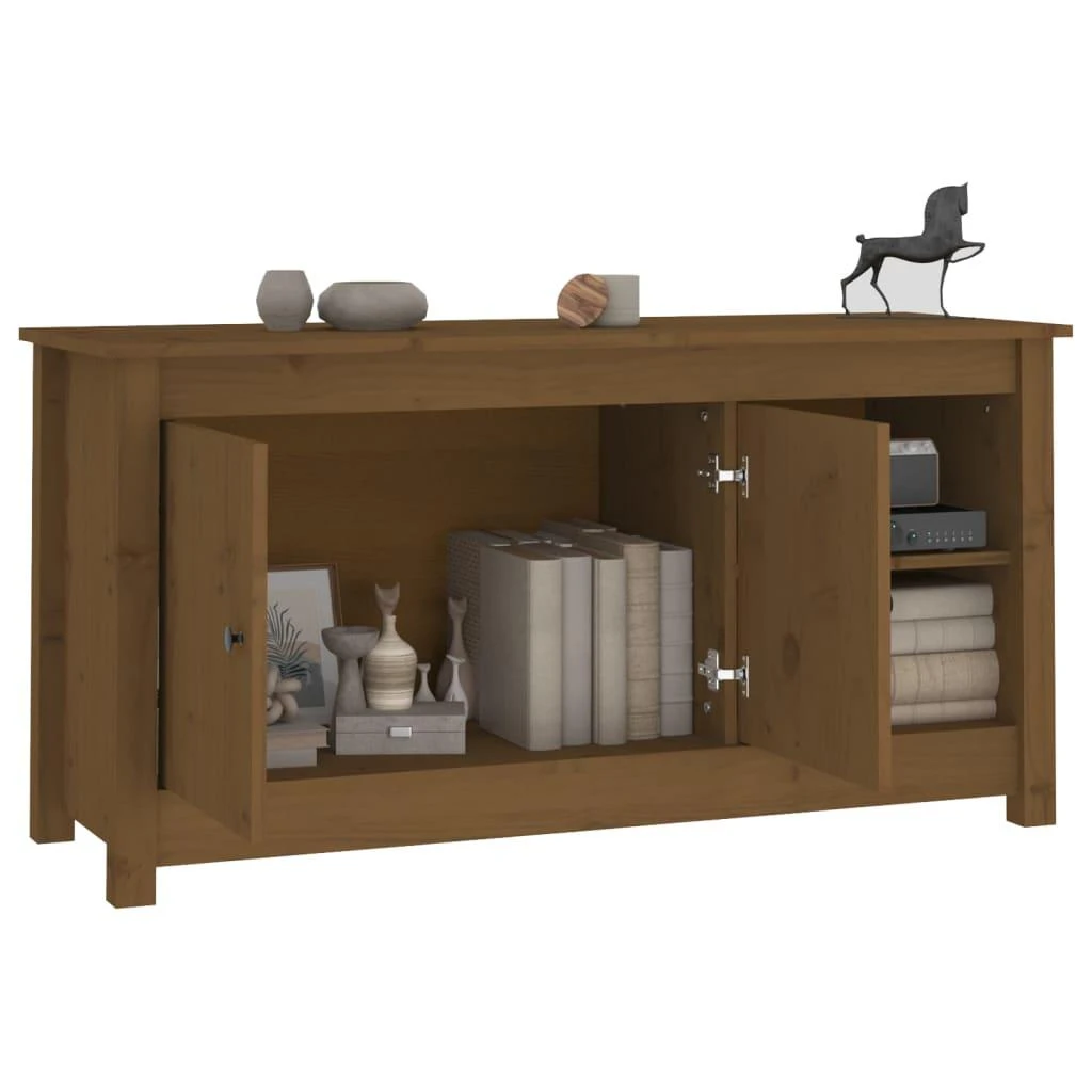 TV staliukas Televizoriaus spintelė, medaus ruda, 103x36,5x52cm, pušis