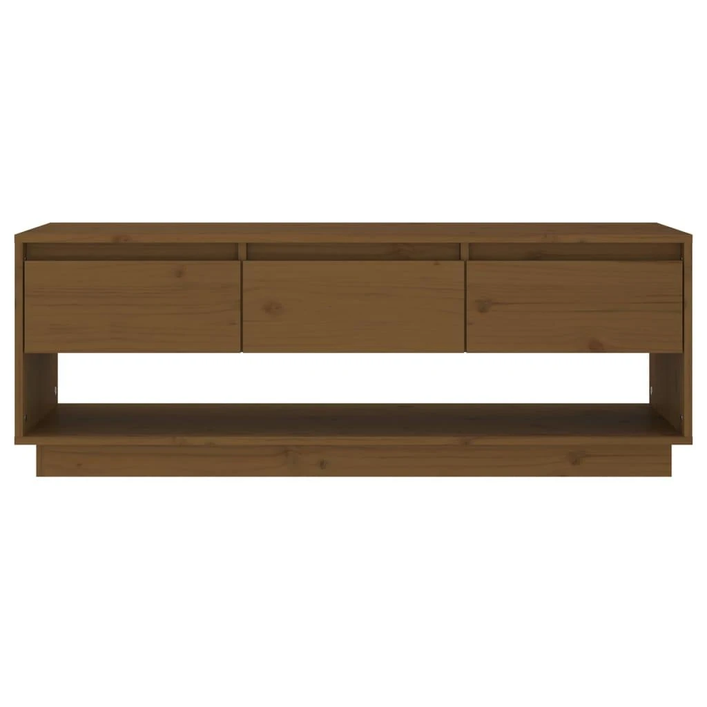 TV staliukas Televizoriaus spintelė, medaus ruda, 110,5x34x40cm, pušis