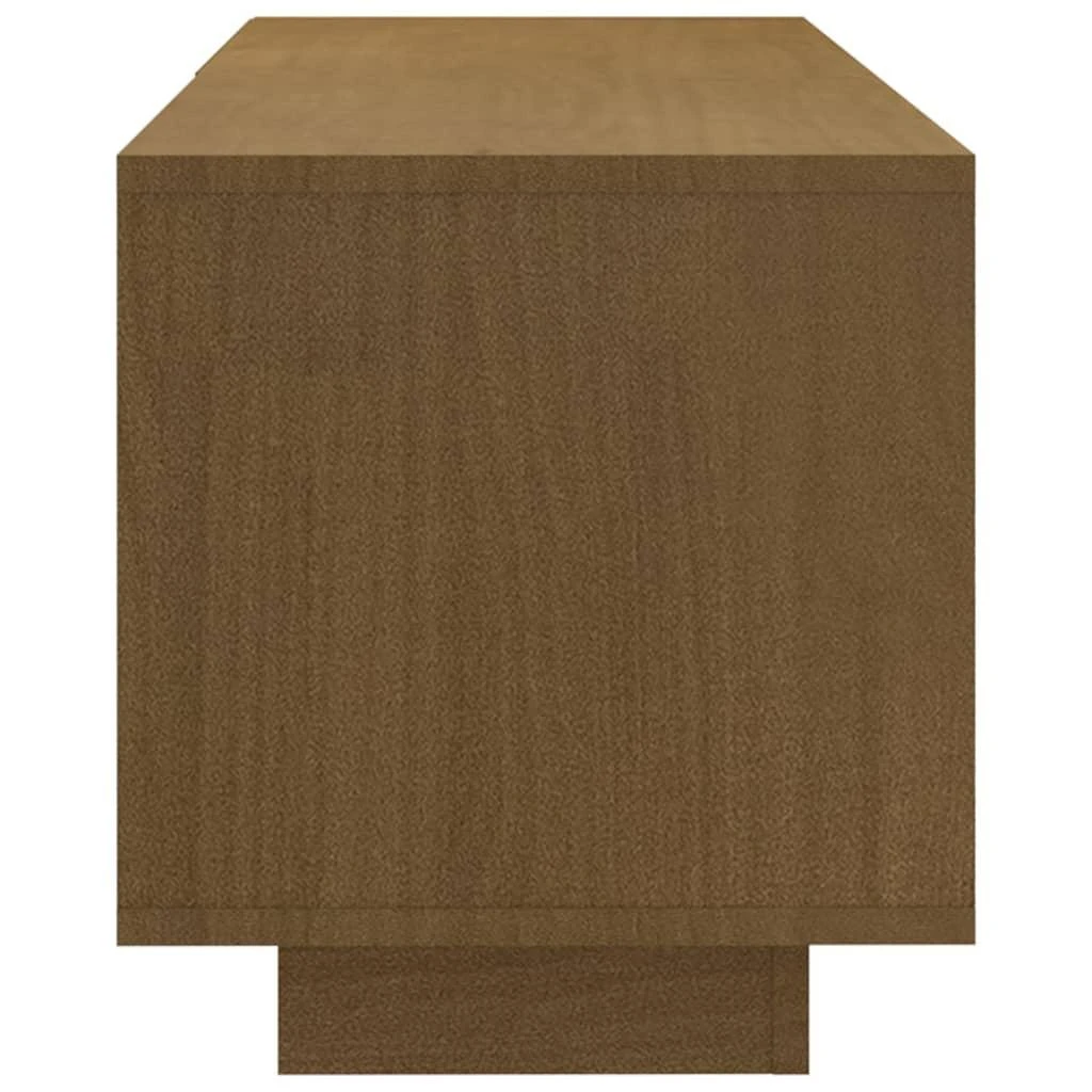TV staliukas Televizoriaus spintelė, medaus ruda, 110x30x33,5cm, pušis