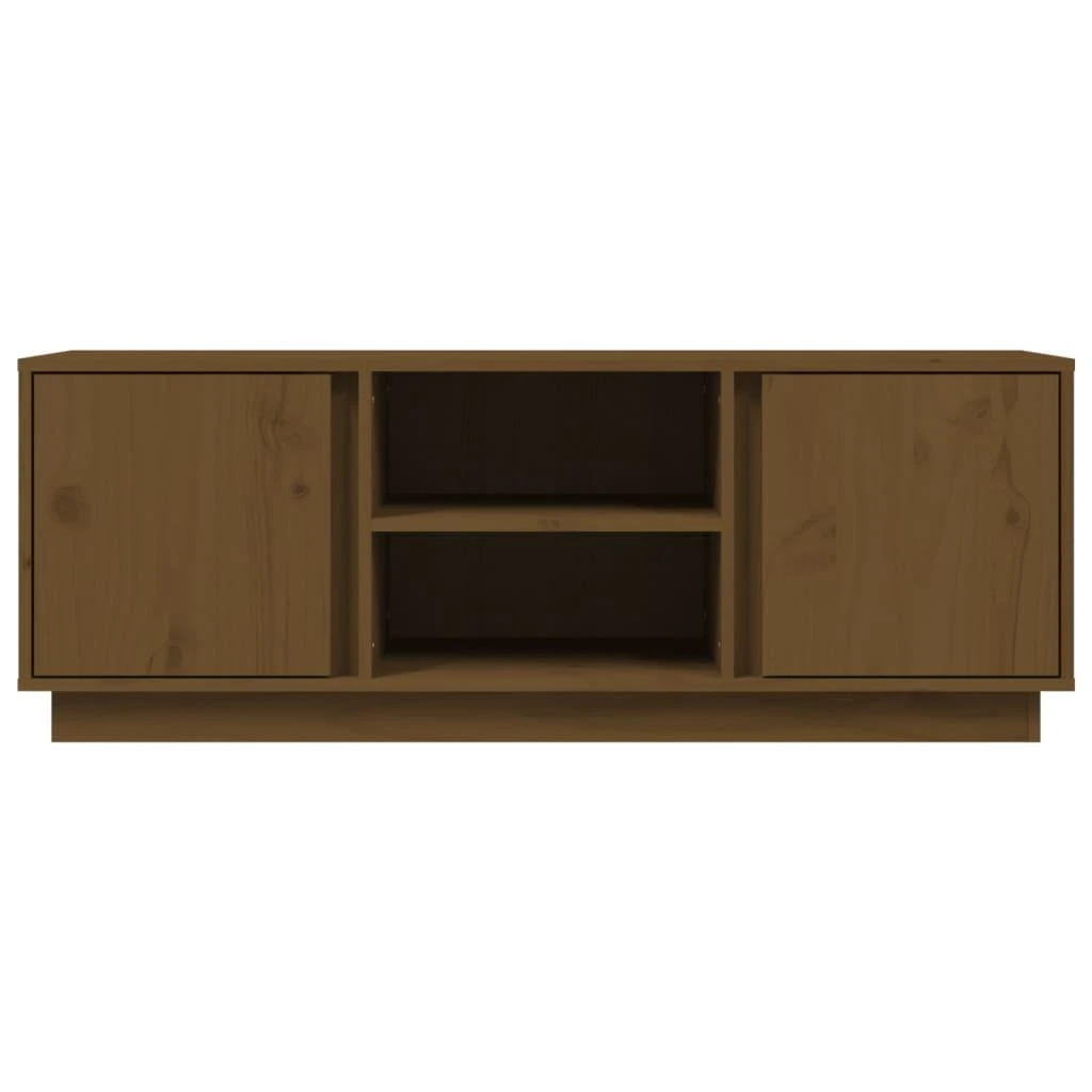 TV staliukas Televizoriaus spintelė, medaus ruda, 110x35x40,5cm, pušis