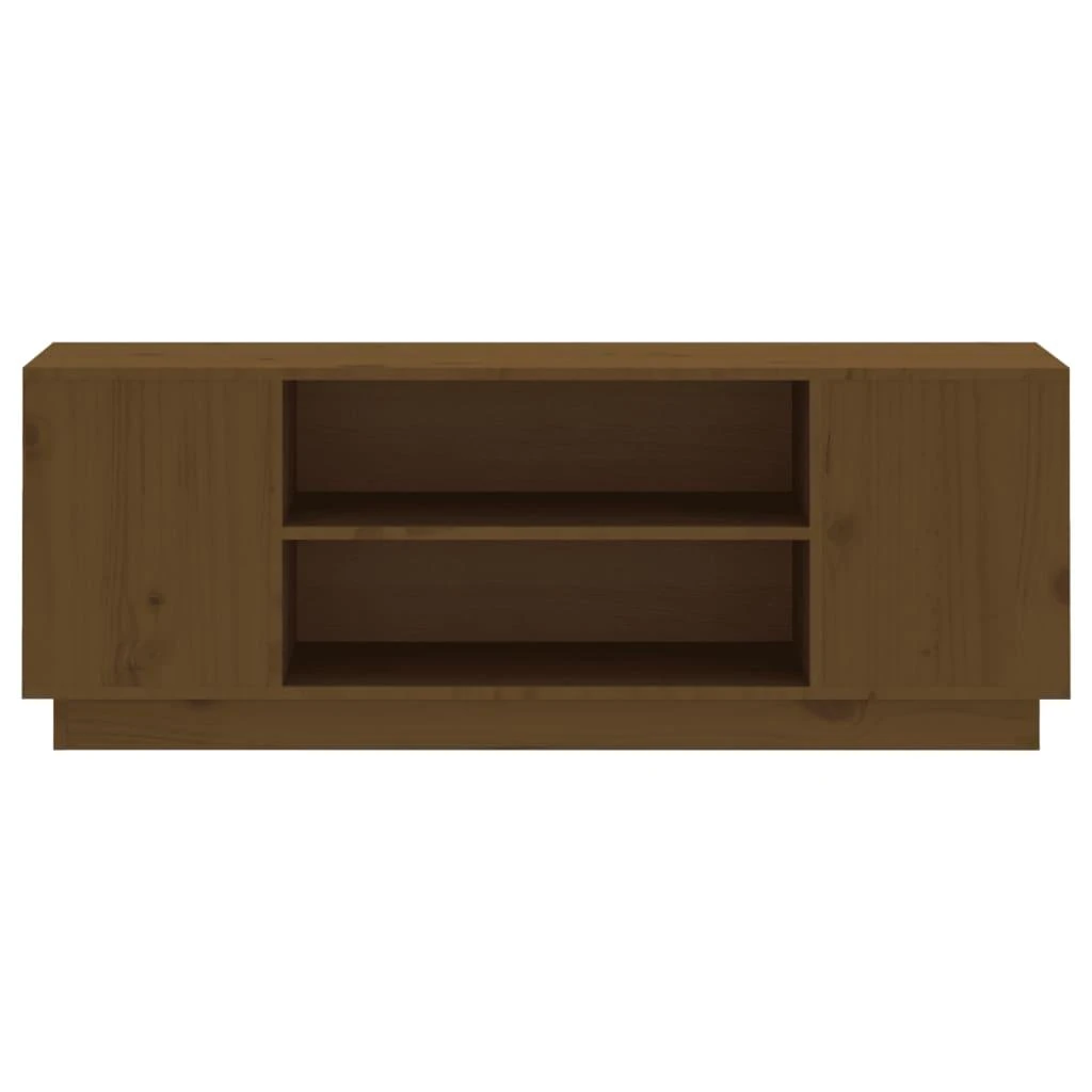 TV staliukas Televizoriaus spintelė, medaus ruda, 110x35x40,5cm, pušis