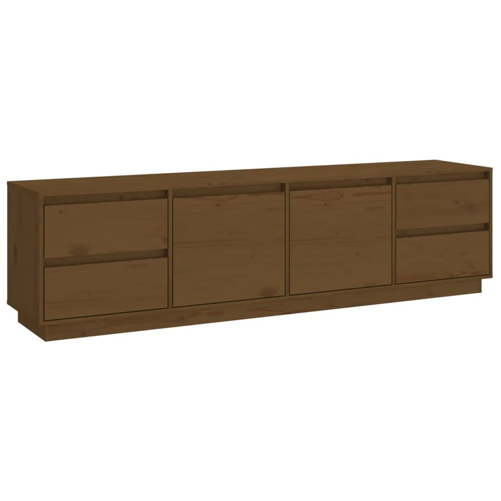TV staliukas Televizoriaus spintelė, medaus ruda, 176x37x47,5cm, pušis
