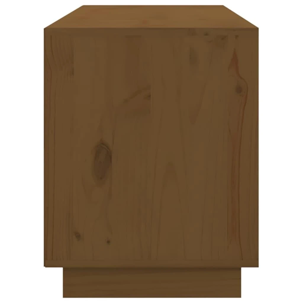 TV staliukas Televizoriaus spintelė, medaus ruda, 176x37x47,5cm, pušis