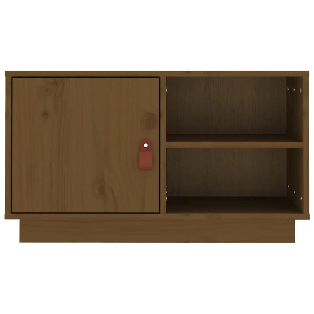 TV staliukas Televizoriaus spintelė, medaus ruda, 70x34x40cm, pušies masyvas