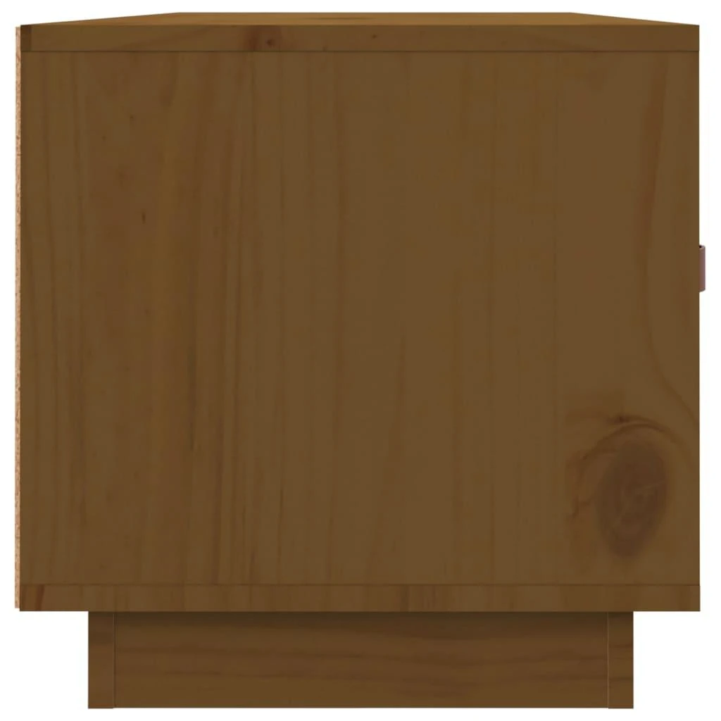 TV staliukas Televizoriaus spintelė, medaus ruda, 80x34x35cm, pušies masyvas