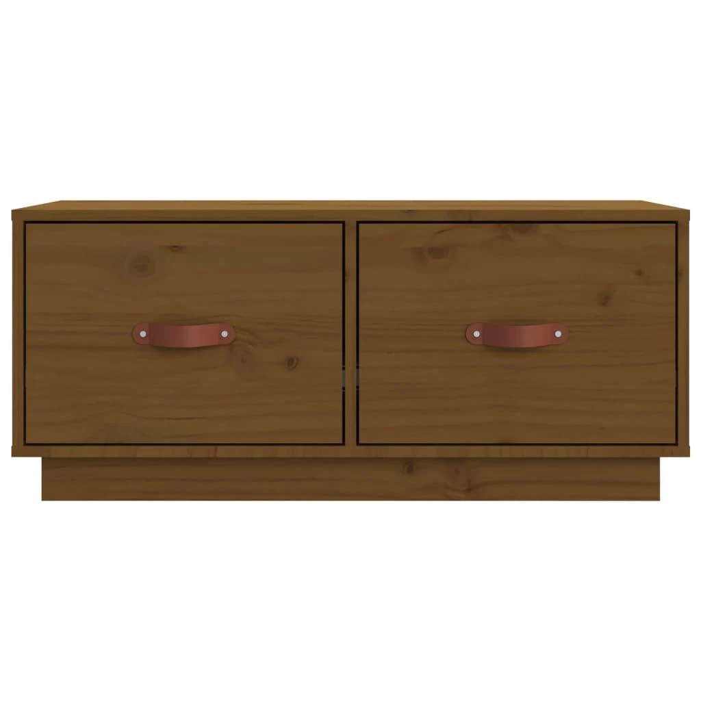 TV staliukas Televizoriaus spintelė, medaus ruda, 80x34x35cm, pušies masyvas