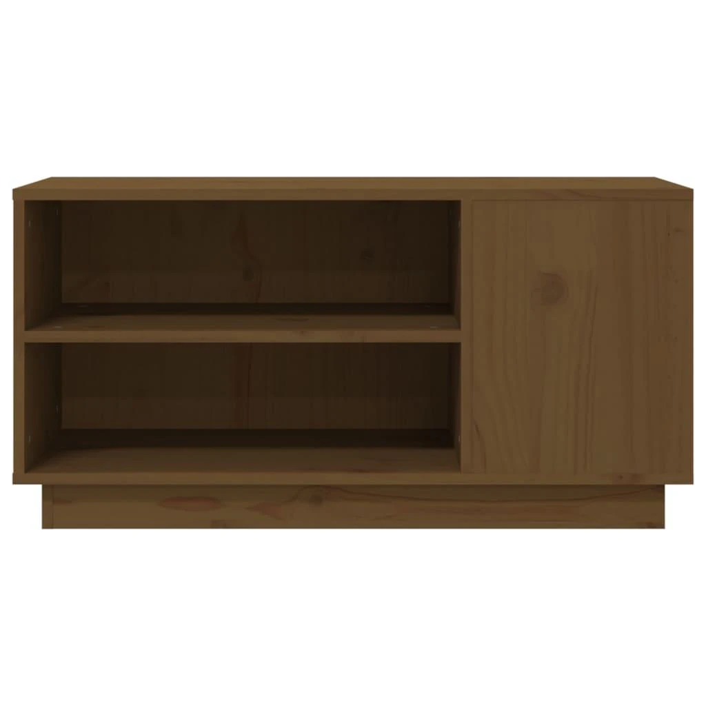 TV staliukas Televizoriaus spintelė, medaus ruda, 80x35x40,5cm, pušis