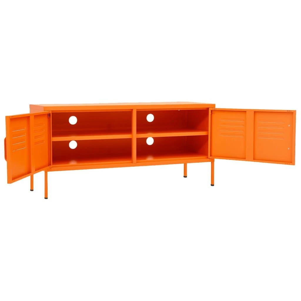 TV staliukas Televizoriaus spintelė, oranžinė, 105x35x50cm, plienas