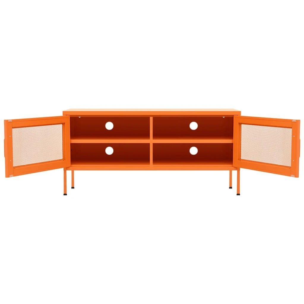 TV staliukas Televizoriaus spintelė, oranžinė, 105x35x50cm, plienas
