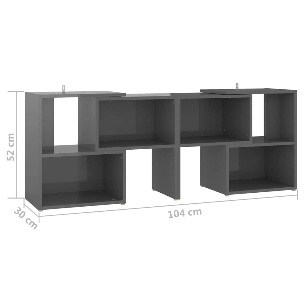 TV staliukas Televizoriaus spintelė, pilka, 104x30x52cm, apdirbta mediena
