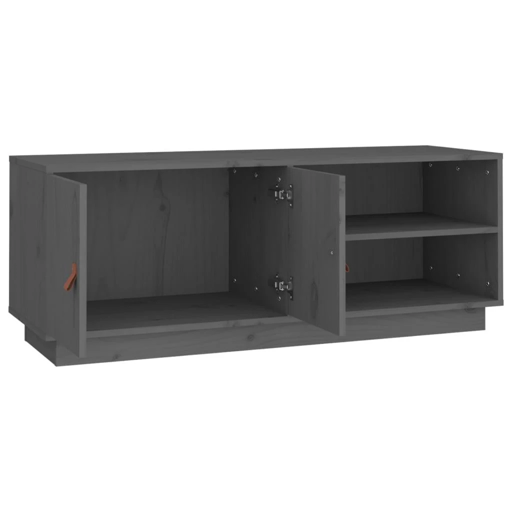 TV staliukas Televizoriaus spintelė, pilka, 105x34x40cm, pušies masyvas