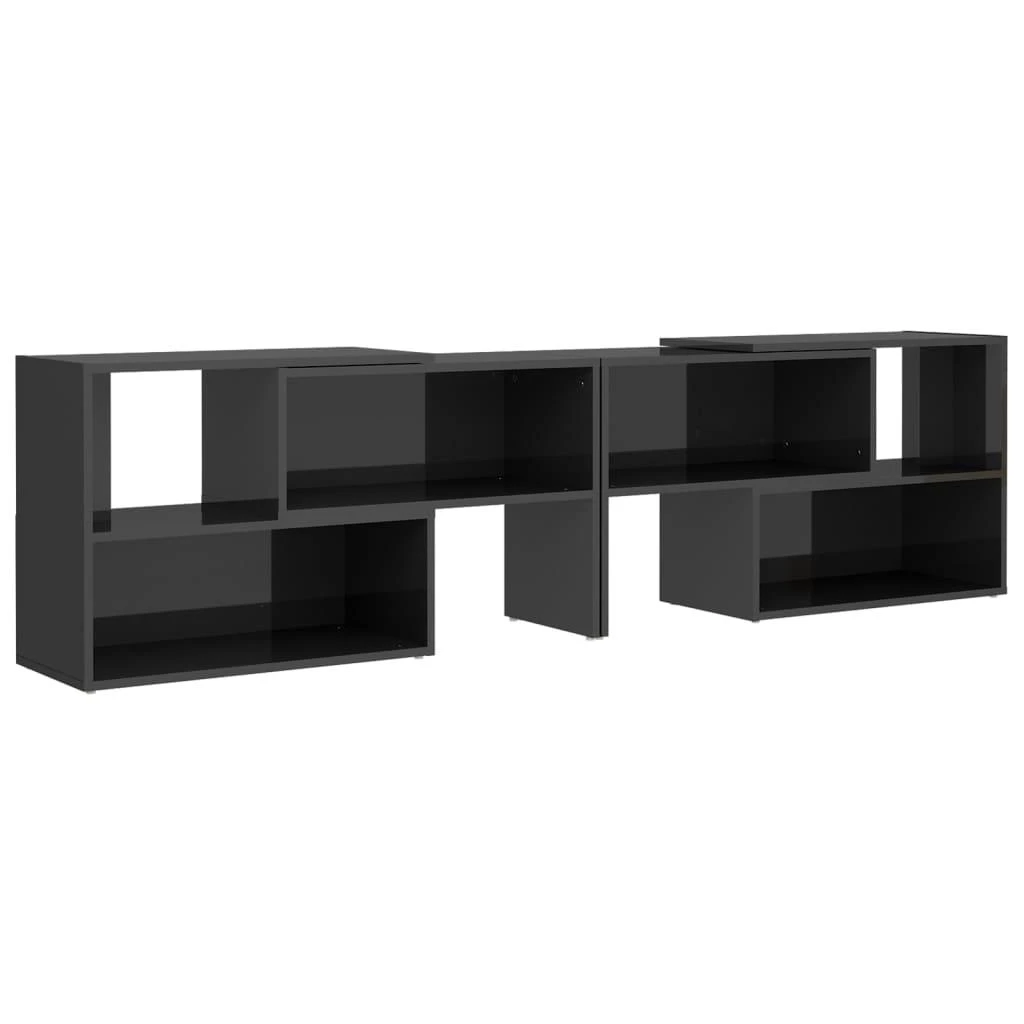 TV staliukas Televizoriaus spintelė, pilka, 149x30x52cm, apdirbta mediena