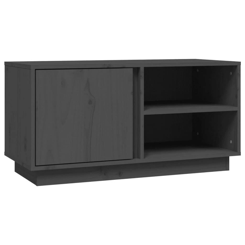 TV staliukas Televizoriaus spintelė, pilka, 80x35x40,5cm, pušies masyvas