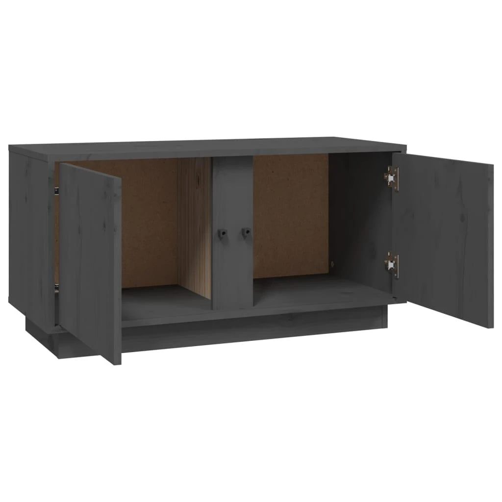TV staliukas Televizoriaus spintelė, pilka, 80x35x40,5cm, pušies masyvas
