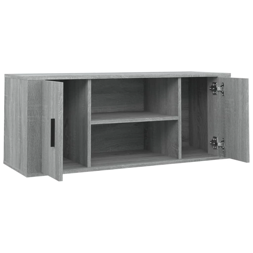 TV staliukas Televizoriaus spintelė, pilka ąžuolo, 100x35x40cm, mediena