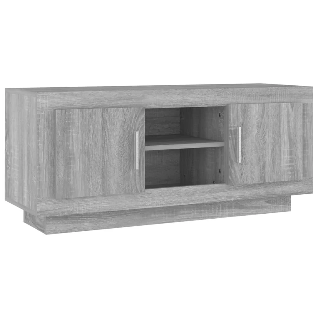 TV staliukas Televizoriaus spintelė, pilka ąžuolo, 102x35x45cm, mediena