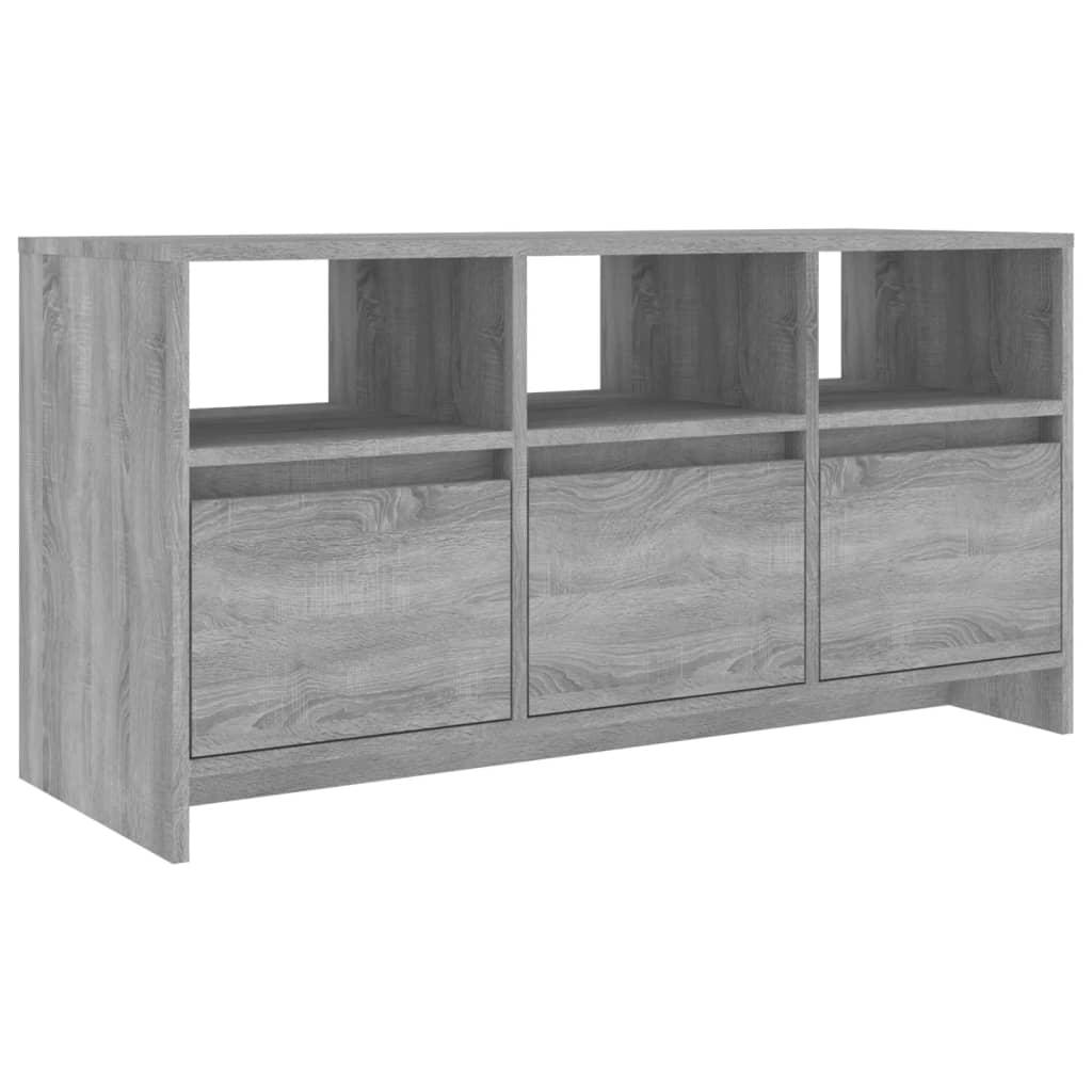 TV staliukas Televizoriaus spintelė, pilka ąžuolo, 102x37,5x52,5cm, MDP