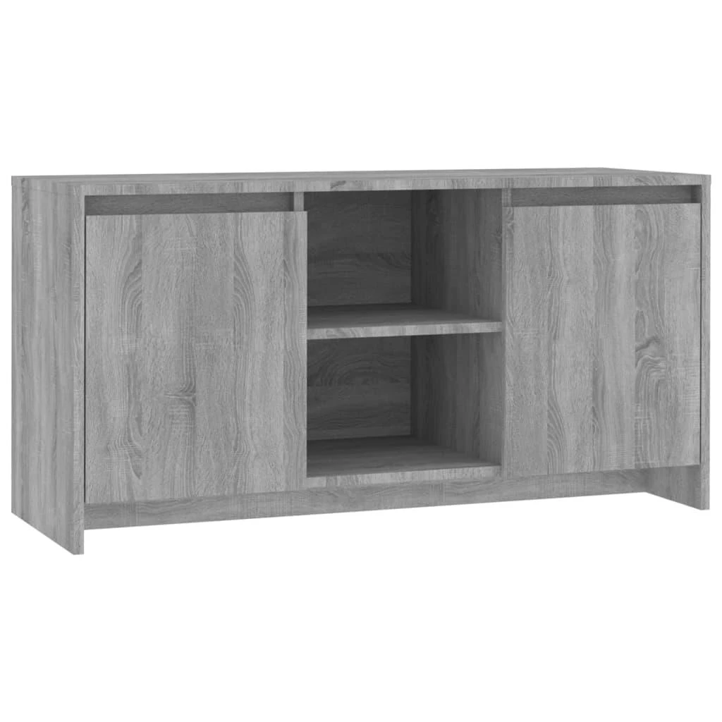 TV staliukas Televizoriaus spintelė, pilka ąžuolo, 102x37,5x52,5cm, mediena