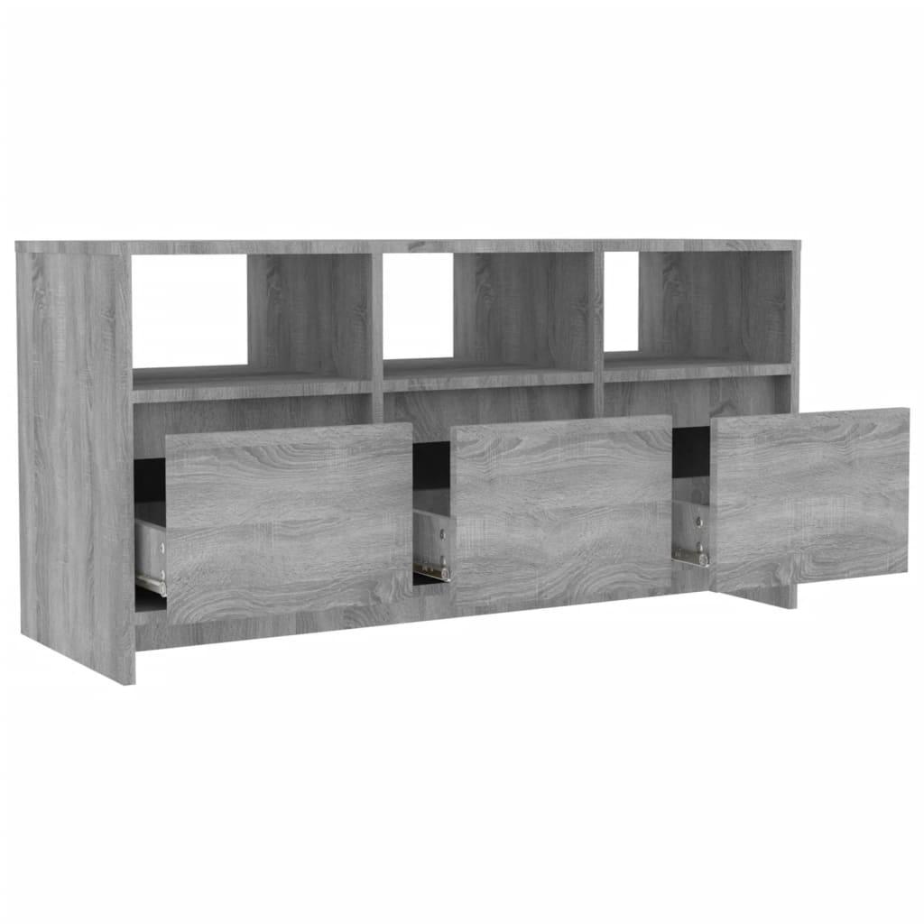 TV staliukas Televizoriaus spintelė, pilka ąžuolo, 102x37,5x52,5cm, MDP