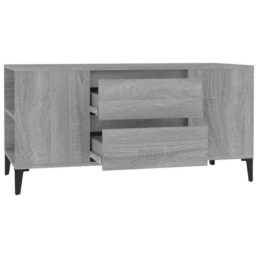 TV staliukas Televizoriaus spintelė, pilka ąžuolo, 102x44,5x50cm, mediena