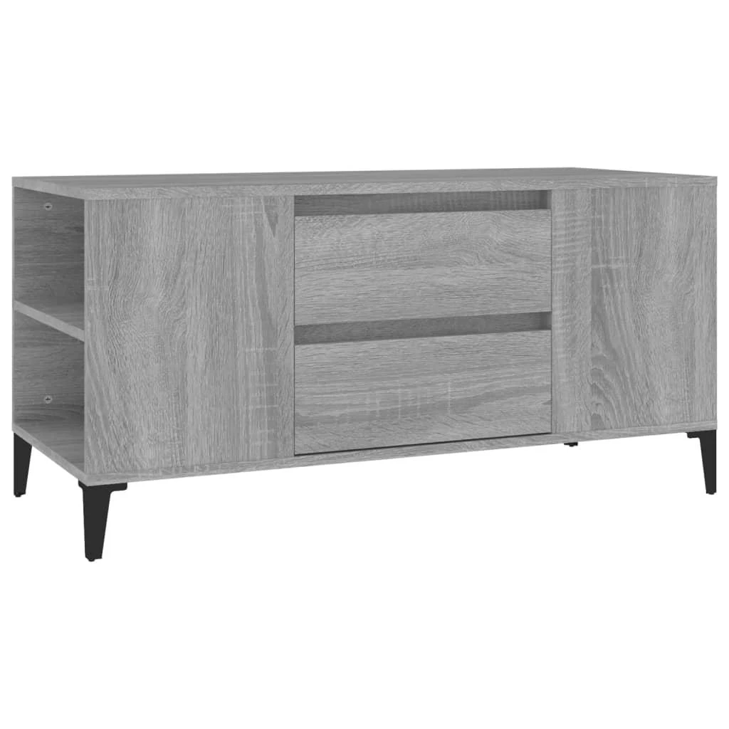 TV staliukas Televizoriaus spintelė, pilka ąžuolo, 102x44,5x50cm, mediena